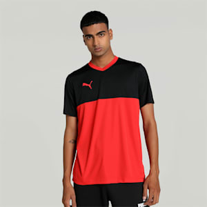 CR Men's Cricket Team T-shirt, For All Time Red-PUMA Black, extralarge-IND