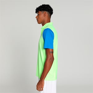 Cricket Team Polo T-shirt, Fast Yellow-Ultra Blue, extralarge-IND
