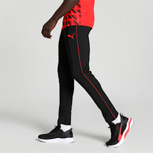 Cricket Teams Men's Training Pants, PUMA Black-High Risk Red, extralarge-IND