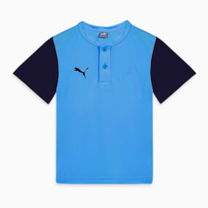 Cricket Team Kid's Polo T-shirt, Blue Glimmer, extralarge-IND