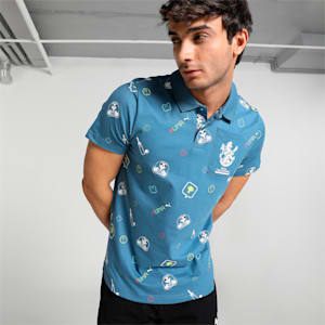 PUMA x Royal Challengers Bangalore AOP Men's Polo, Deep Dive, extralarge-IND