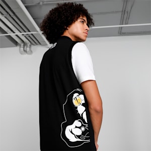PUMA x Royal Challengers Bangalore Arcade Men's Sleeveless Jacket, PUMA Black, extralarge-IND