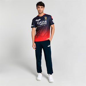 Royal Challengers Bangalore 2023 Men's Replica Jersey, Navy Blazer-Flame Scarlet