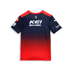 Royal Challengers Bangalore 2023 Youth Replica Jersey, Navy Blazer-Flame Scarlet