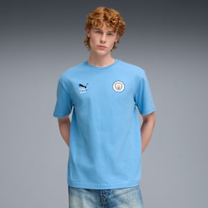 KIDSUPER x MANCHESTER CITY Graphic Tee Men, Team Light Blue-PUMA Black, extralarge