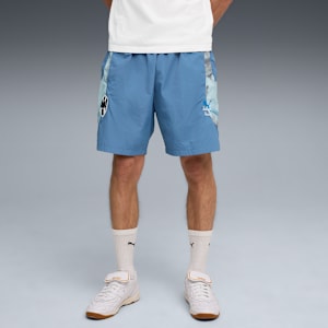 PUMA X KIDSUPER Men’s Lightweight Woven Travel Shorts, Blue Horizon-Electro Royal, extralarge-IND