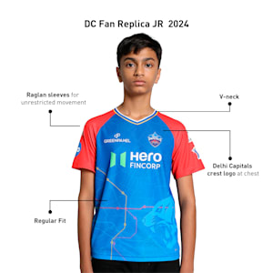 PUMA x DC 2024 Youth Replica Jersey, For All Time Red-Strong Blue, extralarge-IND