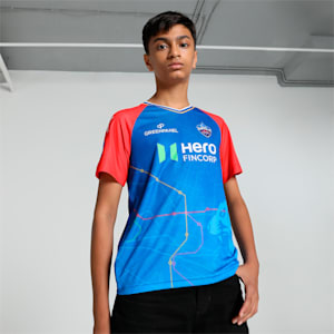 PUMA x DC 2024 Youth Replica Jersey, For All Time Red-Strong Blue, extralarge-IND