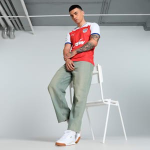 BFC Away Replica Men's Slim Fit Football Jersey, For All Time Red-PUMA White, extralarge-IND