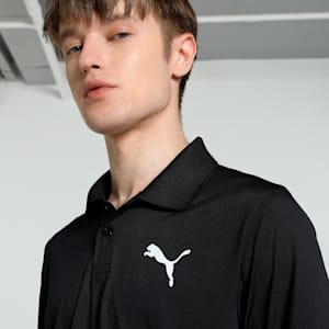 Cricket Team Men's Polo, Puma Black, extralarge-IND