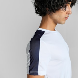 Teams Cricket Men's Slim Fit Tee, Puma White-Peacoat, extralarge-IND