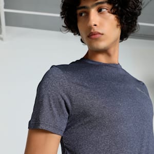 Teams Cricket Heather Men's Slim Fit Tee, Peacoat-Heather, extralarge-IND