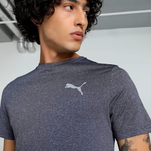 Teams Cricket Heather Men's Slim Fit Tee, Peacoat-Heather, extralarge-IND