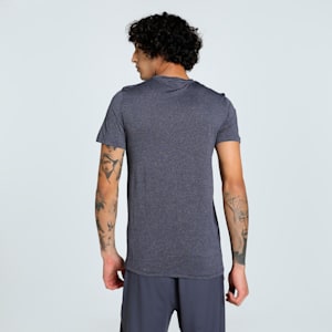 Teams Cricket Heather Men's Slim Fit Tee, Peacoat-Heather, extralarge-IND