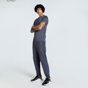 Teams Cricket Heather Men's Slim Fit Tee, Peacoat-Heather, extralarge-IND