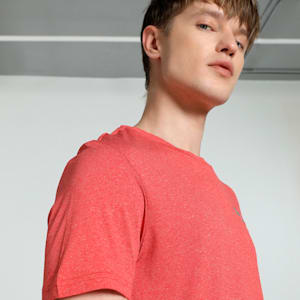 Teams Cricket Heather Men's Slim Fit Tee, High Risk Red-Heather, extralarge-IND