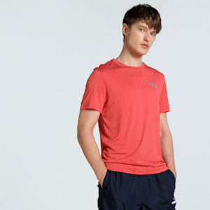 Teams Cricket Heather Men's Slim Fit Tee, High Risk Red-Heather, extralarge-IND