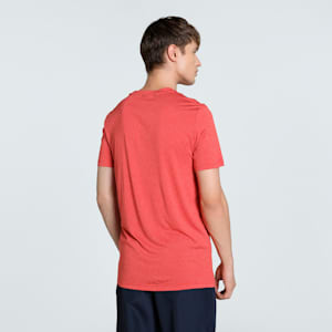 Teams Cricket Heather Men's Slim Fit Tee, High Risk Red-Heather, extralarge-IND