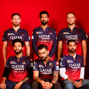 PUMA x RCB 2025 Men's Official Match Jersey, PUMA Navy-Flame Scarlet, extralarge-IND
