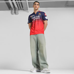 PUMA x RCB 2025 Men's Official Match Jersey, PUMA Navy-Flame Scarlet, extralarge-IND