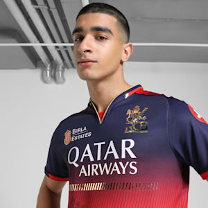 PUMA x RCB 2025 Men's Official Match Jersey, PUMA Navy-Flame Scarlet, extralarge-IND