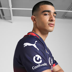 PUMA x RCB 2025 Men's Official Match Jersey, PUMA Navy-Flame Scarlet, extralarge-IND