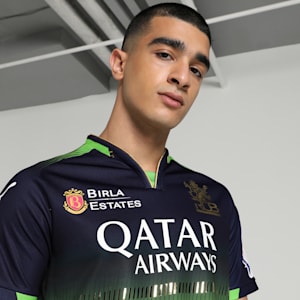PUMA x RCB 2025 Men's Official Match Jersey, PUMA Navy-Parakeet Green, extralarge-IND