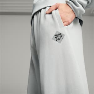 PUMA x PERKS AND MINI Graphic Sweatpants, Flat Light Gray, extralarge-GBR