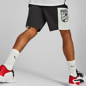 Posterize Mesh Basketball Shorts Men, PUMA Black