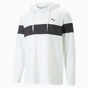 Mattr Colorblock Golf Hoodie Men, Bright White-PUMA Black, extralarge-GBR