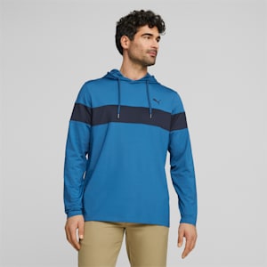 Mattr Colorblock Golf Hoodie Men, Lake Blue-Navy Blazer, extralarge-GBR