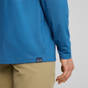 Mattr Colorblock Golf Hoodie Men, Lake Blue-Navy Blazer, extralarge-GBR