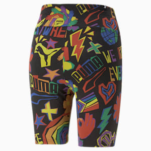 Shorts de malla PRIDE para mujer, PUMA Black-AOP