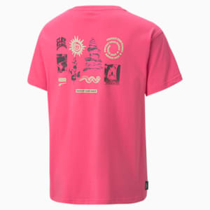 Downtown Big Kids' Graphic Tee, Glowing Pink