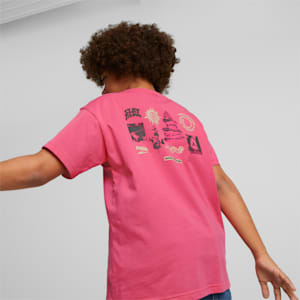 Downtown Big Kids' Graphic Tee, Glowing Pink