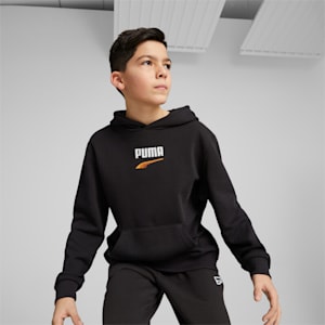 Downtown Big Kids' Hoodie, PUMA Black