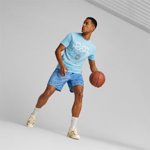 Game Plan Men's Regular Fit Basketball T-Shirt, Day Dream, extralarge-IND