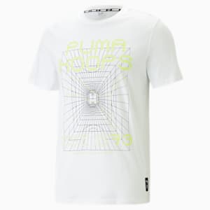 Game Plan Men's Regular Fit Basketball T-Shirt, PUMA White, extralarge-IND