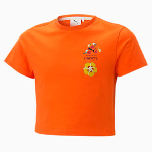 Camiseta PUMA x LIBERTY para niños, Cayenne Pepper