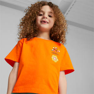 Camiseta PUMA x LIBERTY para niños, Cayenne Pepper