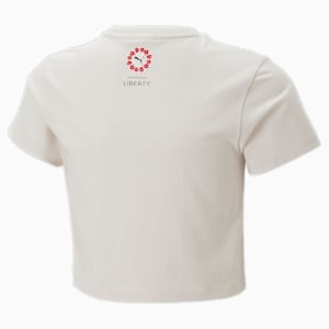 キッズ ガールズ PUMA x LIBERTY 半袖 Tシャツ 110-128cm, Pristine, extralarge-JPN
