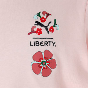 キッズ ガールズ PUMA x LIBERTY 半袖 Tシャツ 110-128cm, Rose Dust