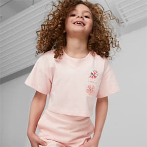 キッズ ガールズ PUMA x LIBERTY 半袖 Tシャツ 110-128cm, Rose Dust, extralarge-JPN