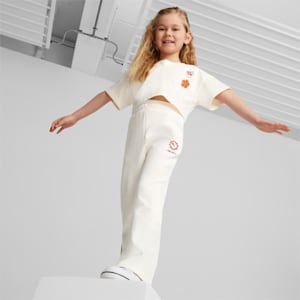Pantalones acampanados PUMA x LIBERTY para niños, Pristine