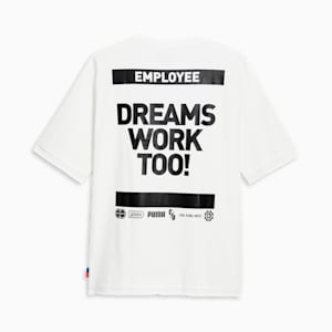 Camiseta de baloncesto Mesmerize II PUMA x CHILDHOOD DREAMS para hombre, PUMA White, extralarge