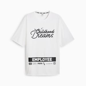 PUMA x CHILDHOOD DREAMS Men's Mesmerize Basketball T-shirt, PUMA White, extralarge-IND