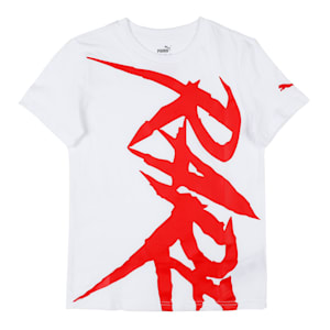 PUMA x MELO Youth Regular Fit T-Shirt, PUMA White, extralarge-IND