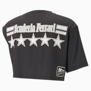 PUMA x SCUDERIA FERRARI x JUNE AMBROSE ASMTRC Tee Women, PUMA Black