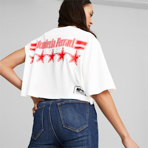 PUMA x SCUDERIA FERRARI x JUNE AMBROSE ASMTRC Tee Women, PUMA White