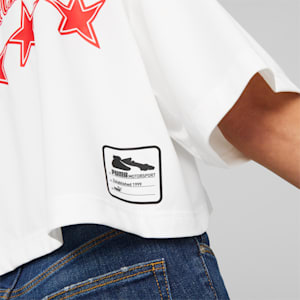 Camiseta PUMA x SCUDERIA FERRARI x JUNE AMBROSE ASMTRC para mujer, PUMA White